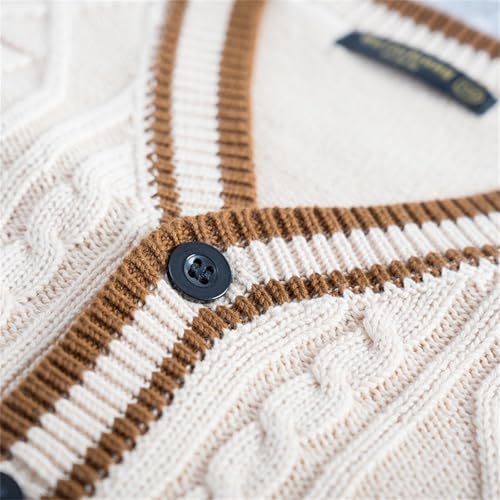 Little Girls Button Front Crop Sweater Cardigan Solid Crewneck Long Sleeve Knit Spring Fall Tops2