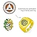 AILIN Vintage Custom Signet Ring 925 Sterling Silver/Brass Personalized Engraved Badge Family Crests Coat Of Arms Rings Jewelry Graduation Party Birthday Gifts For Men Women Father Dad