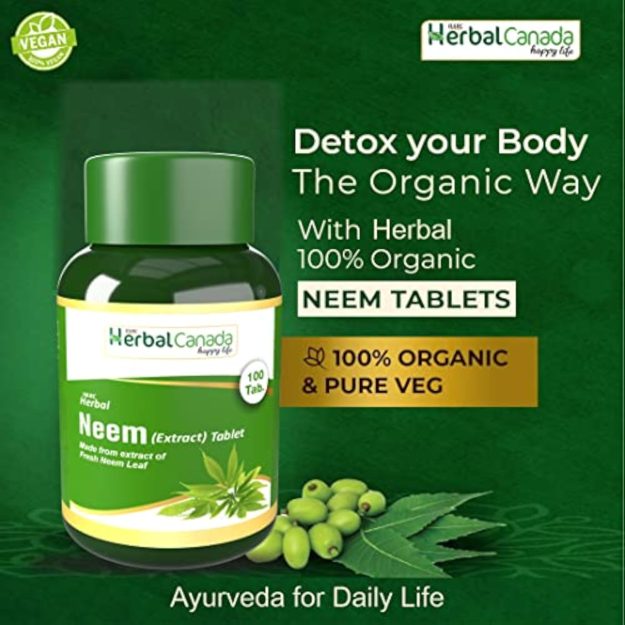 Sudh Shilajit and Neem Health Combo Pack, 200 Tablets