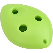 Ocarina, 6 Hole Soprano C Key Plastic Flute Compact Portable Design Smooth Airflow for Beginners and Kids Musical PracticeGreen