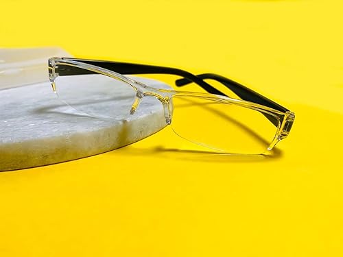 Miniatura 7 de DR. B's Readers Gafas de lectura con montura ligera de medio borde para hombres y mujeres