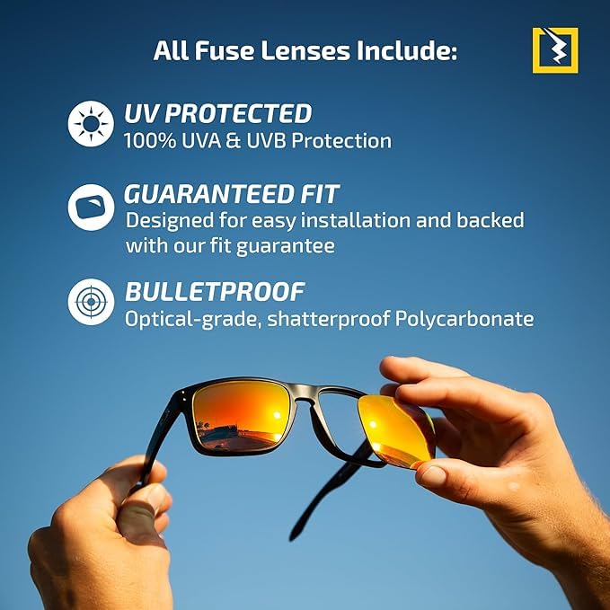 Image of Fuse Lenses Replacement Lenses For Oakley Shock Tube Sunglasses - Polarized Options