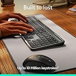 Logitech Signature Slim Solar+ Wireless Bluetooth Keyboard K980, Solar and Artificial Light Powered, Up to 10 Years Battery Life, Customizable Keys - Graphite - Image 5