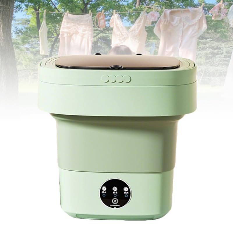 Machine à laver portable pliable 8L pour laver le linge délicat à la maison sans laverie
