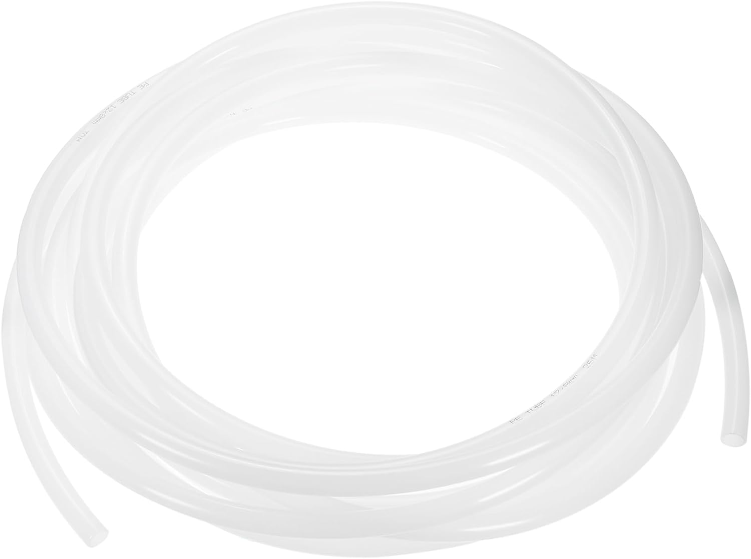 PATIKIL PE Tubing 5/16" ID x 1/2" OD (8 mm x 12 mm), 25 Ft (7.65 Meter), Flexible Water Tubing Polyethylene Hose Tube for Reverse Osmosis Systems Water Filters, White