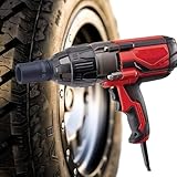 Electric Impact Wrench Compatible with Bauer 8.5 Amp 1/2 in. Impact Wrench with Rocker Switch (1882E-B) - Rubberized Grip and High Power1050 ft. lbs. Bolt Breakaway Torque