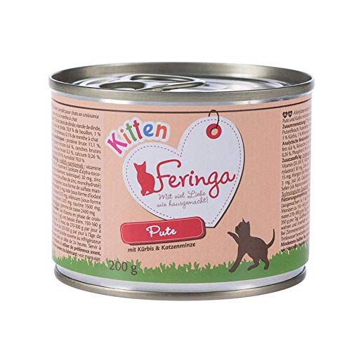 Feringa Menu Kätzchen Truthahn mit Kürbis und Katzenminze, 24 x 200 g