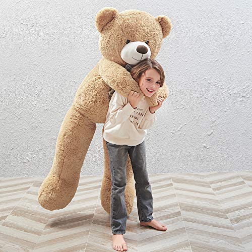 Image of MaoGoLan Big Teddy Bear 55 inches Giant Bear Stuffed Animals Large Plushies Life Size Teddy for Children Adults