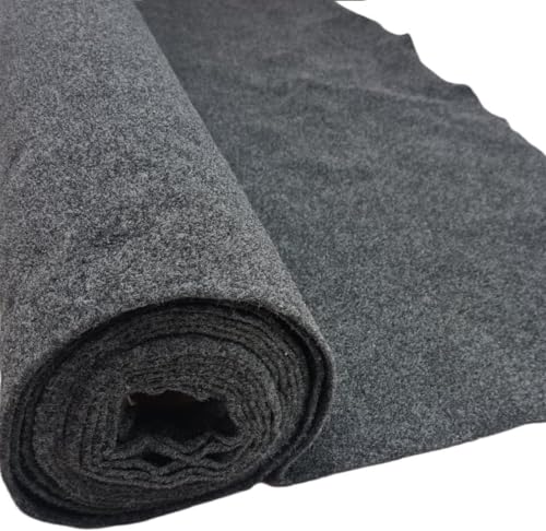 Moquet color gris oscuro para tapizar, camperizar y otros, se vende a metros con ancho de 160cm - Kadusi