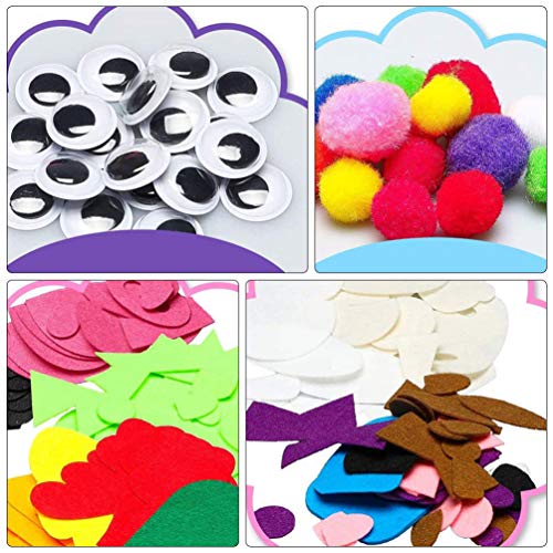 1 Kit de Criação de Fantoches de Mão Diy para Crianças Artesanato Em Feltro Fantoche de Meia Faça Vo
