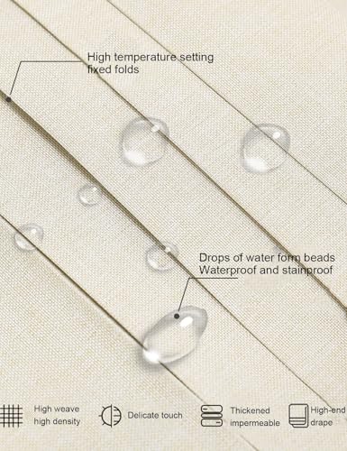 Miniatura 5 de Cortinas De Gabinete Y Fregadero Con Rieles Deslizantes, Cortinas Impermeables Para Armario Y Cocina, Cortina De Zapatos Beige, Curtain H 70cm 100cm