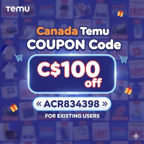 ◍&rArr;Canada Temu COUPON Code C$100 off ▶◪ACR834398◪◀For Existing User Titelbild