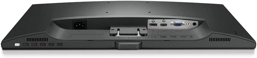 Bottom view of BenQ GW2480 monitor showing input ports