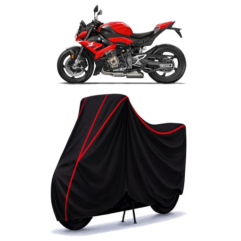 Image of S 1000 R Water Resistant Bike Cover for All Motorcycles & Scooters | Heavy Duty Premium Taffeta Fabric | UV Protection, Dustproof, Scratchproof | All Weather Two Wheeler Body Cover with Elastic Bottom