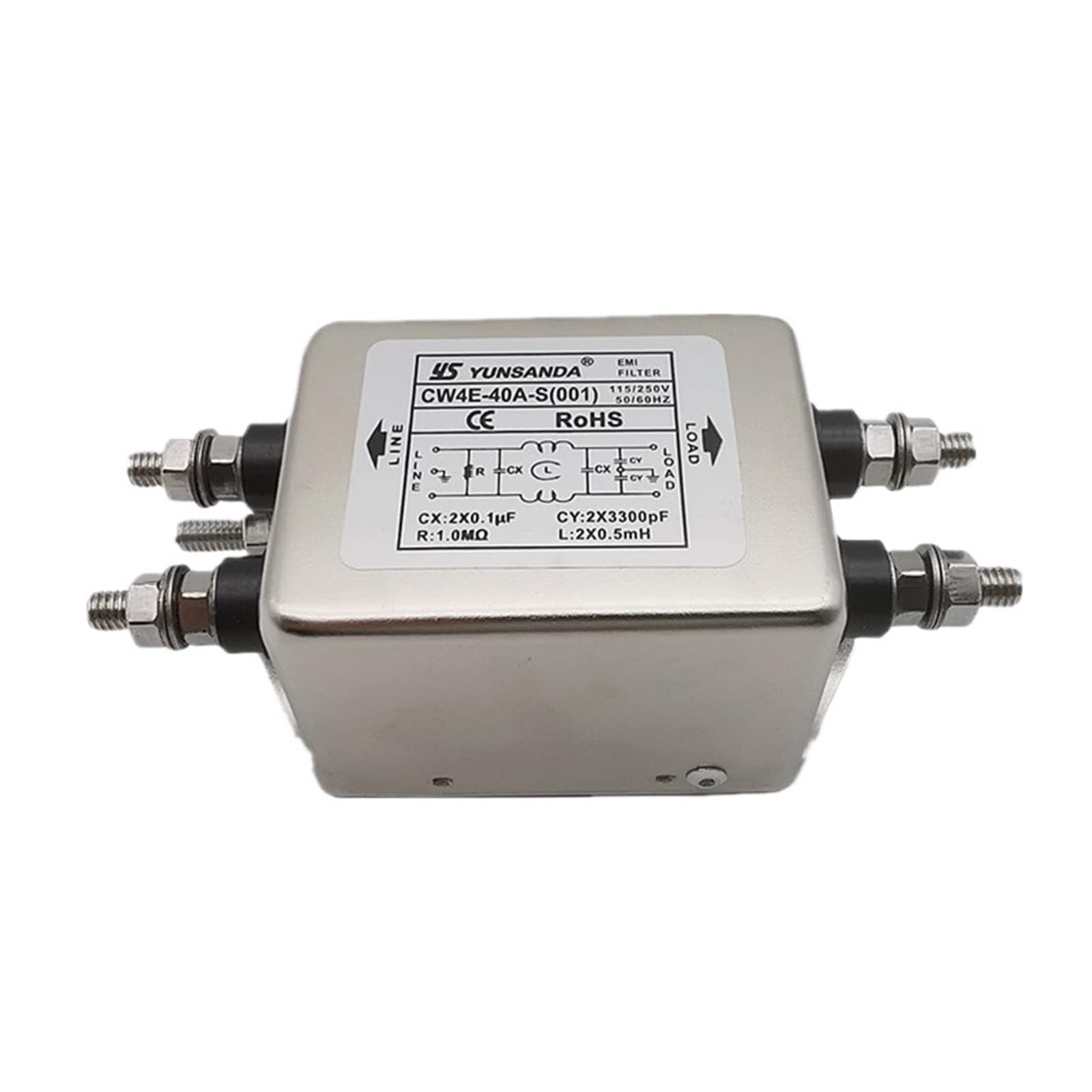 Filtro di alimentazione CW4E-40A-S(001) monofase 220V40A