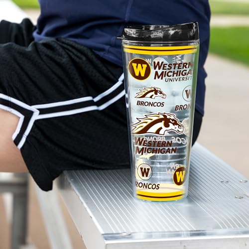 Image of Rico Industries NCAA College Double Wall Mayhem 16oz Or 20oz Tritan Tumbler W Lid