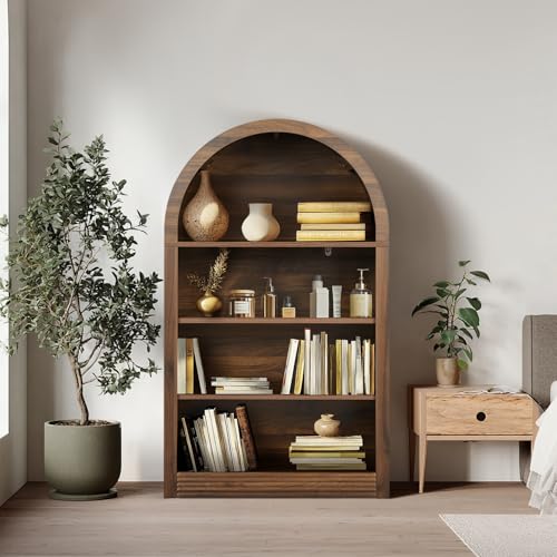 VATROS Bookcase, 4-Shelf Tall Bookshelf, 47.6