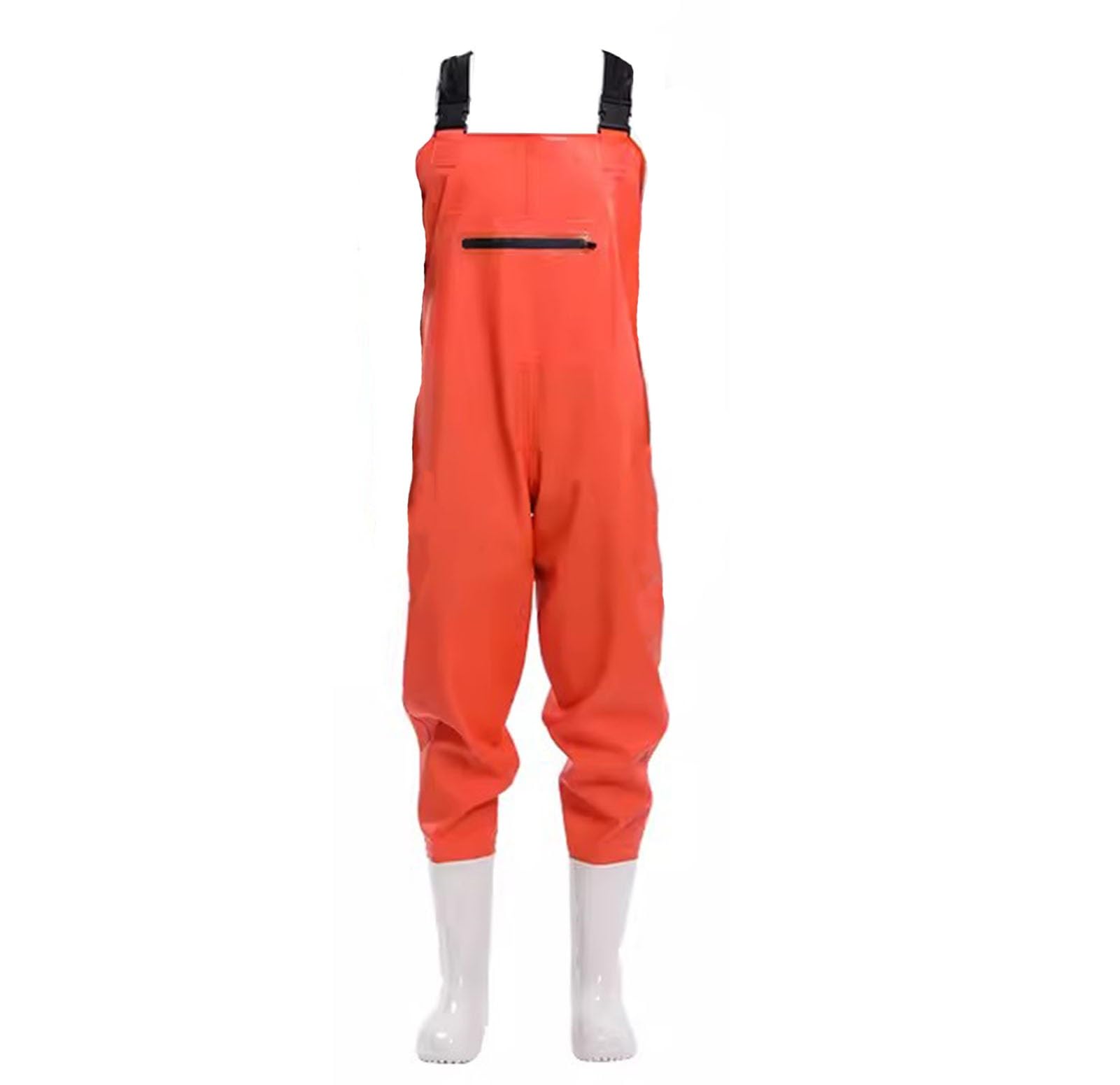 Fishing Waders, PVC Hip Waders Multicolor Sizes 4.5-7(Orange,7)