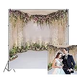 Leyiyi 6x6ft Photography Background Wedding Ceremony Backdrop Marriage Engagement Celebration Flower