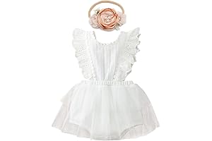 Baby Girl 1st Birthday Photoshoot Lace Romper