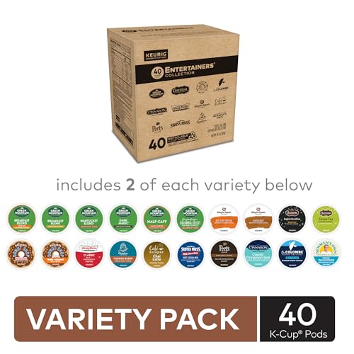 Image of Keurig Entertainers Variety Pack, Keurig Single Serve K-Cup Pods, 40ct