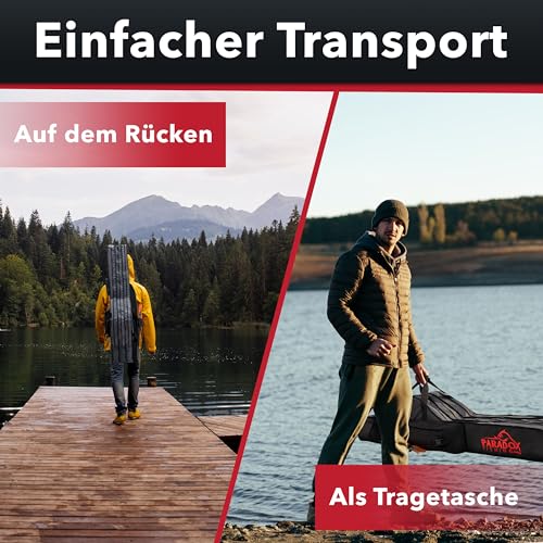 Paradox Fishing Rutentasche 190 cm 3 Fächer I Angeltasche Rutentasche Rutenfutteral Angel Tasche - Angelrutentasche Futteral Angeln