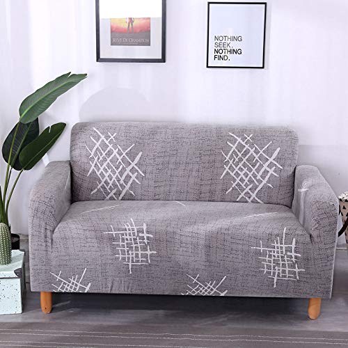 Funda Sofa 3 Plazas Líneas Blancas Funda De Sofá Elástica En Spandex,Antideslizante,Protector Sofa Gatos Arañazo Y Perros Mascotas,Funda Sofá Estampadas