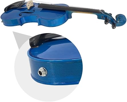 Yinfente Acoustic Violin Electric Violin 4/4 Full Size Violin 4 String Maple Spruce For Student,Violin For Beginners violin Case,Brazilwood Bow,Cable,Cleaning Cloth,Rosin,Bridge