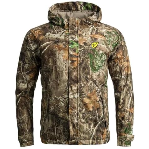 SCENTBLOCKER Blocker Outdoors Drencher Lightweight Breathable Waterproof Camo Rain Jacket (RT Edge, Large) Cover