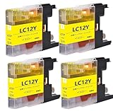 ブラザー用 LC12-4PK (4Y) 【全計4セッ�