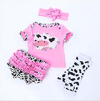 Reborn Baby Dolls Clothes Girl Pink Outfits for 20"- 22" Reborn Doll Baby Girl Clothing