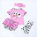 Pedolltree Reborn Baby Dolls Clothes Girl Pink Outfits for 20