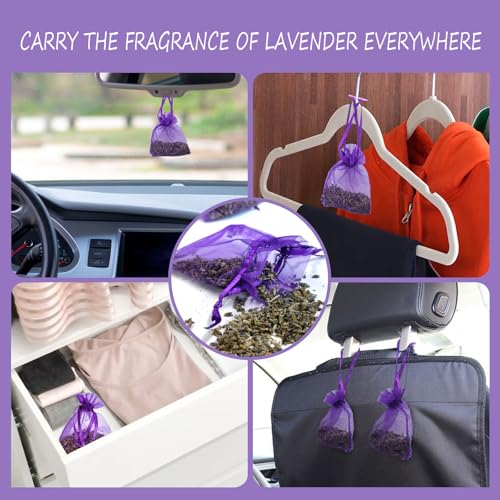 20 Stück Lavendel Duftsäckchen für Kleiderschränke, Lavendelsäckchen mit duftendem Lavendel als Duftsäckchen Echter Getrocknetem Lavendelsäckchen, Kleidermotten Bekämpfen, Mottenschutz für Schrank