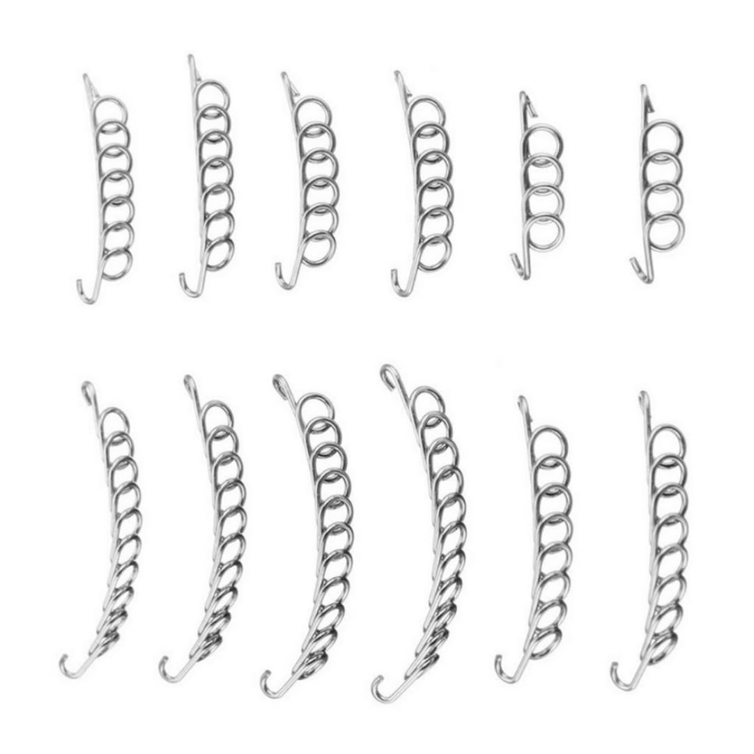 Filo correttore di punta incarnita, filo di correzione dell'unghia del piede Ingrimato di pedicure utensile inossidabile Recupero di unghie in acciaio inossidabile correttore 12pcs 12pcs