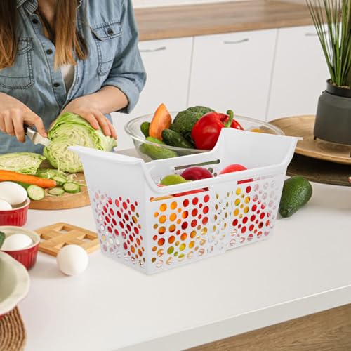 Panier de rangement extensible réglable avec système de drainage intégré