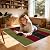 12x12in Square Interlocking Fluffy Flooring Tiles Mat,12PCS Anti-Slip Washable Fuzzy Soft Puzzle Foam Carpet Tiles,Split Joint Climbing Rug Mats(Color:Light Green + Dark Green)