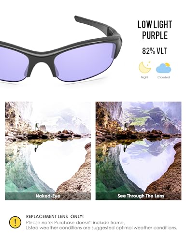 Image of BLAZERBUCK Replacement Lenses & Sock Kit for Oakley Flak Jacket OO9008 Sunglass