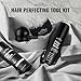 SNOWSEN Hair Fibers for Thinning Hair, Dark Brown, Professional 5-in-1 Hair & Beard Styling Set, Include Applicator Pump, Fiber Hold Spray, Application Card, Hairline Comb,Hair Powder for Women & Men