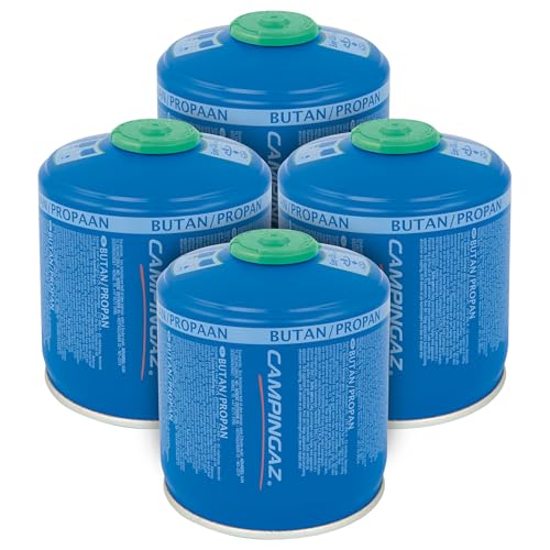 Campingaz CV 300 Plus gas cartridge 4-Pack, valve cartridge with patented Easy Clic Plus Technology, suitable camping stoves, camping grills or lamps, 240 g butane/propane mix (80/20)