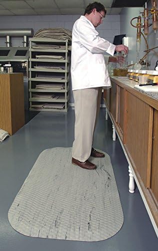 American Floor Mats Hog Heaven Marble Top Nitrile Rubber Midnight Swirl 3' x 5' 5/8 inch Anti-Fatigue Comfort Mat