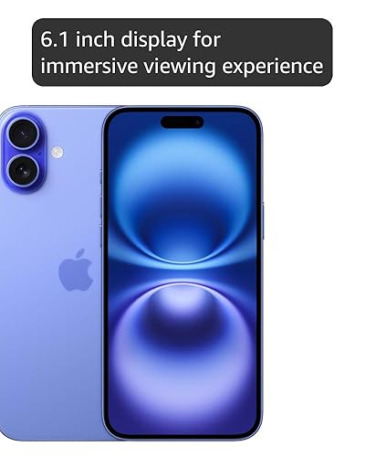 Amazon.com: Apple iPhone 16, US Version, 128GB, Ultramarine for T