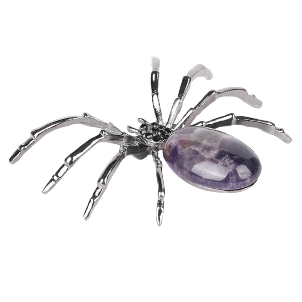 Ragno In Cristallo Simulato - Ornamenti Di Halloween - Decorazione Da Tavolo E Vaso In Pietra Naturale