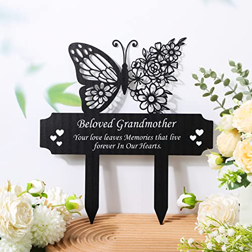 Memorial Stakes Grave Decorations For Cemetery Grave Plaque Stake Markers Memorial Plaques Sympathy Garden Stake Waterproof Grave Stake Garden Cemetery Decorations For Grave Yard (Butterfly) #TOP2