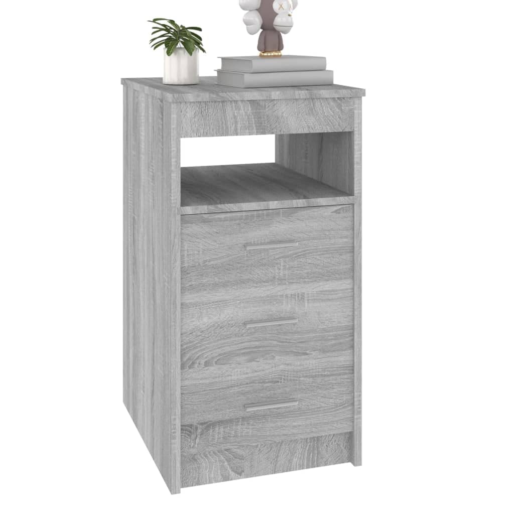 Aioneer File Cabinets, 3 Drawers Vertical File Cabinets, Filing Organization Cabinets With Open Shelf, Printer Holder For Files/Letters/Legals/ F4/ A4 Size-Rustic Grey
