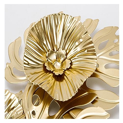 Feuilles métal décoration murale sculpture suspendue moderne en fer - 6