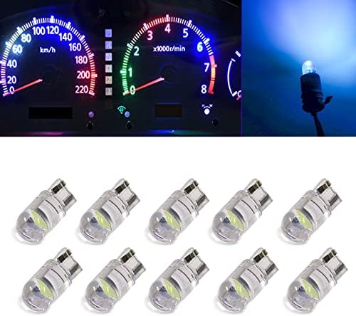 LED Replacement Bulbs Ice Blue T10 10 PCS 12V Compatible with Map Light, Dome Light, License Plate Light, Side Door Courtesy, Cargo Light, or Trunk Light, Instrument Panel Light. Pack of 10 HYUGA