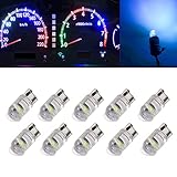 LED Replacement Bulbs Ice Blue T10 10 PCS 12V Compatible with Map Light, Dome Light, License Plate L