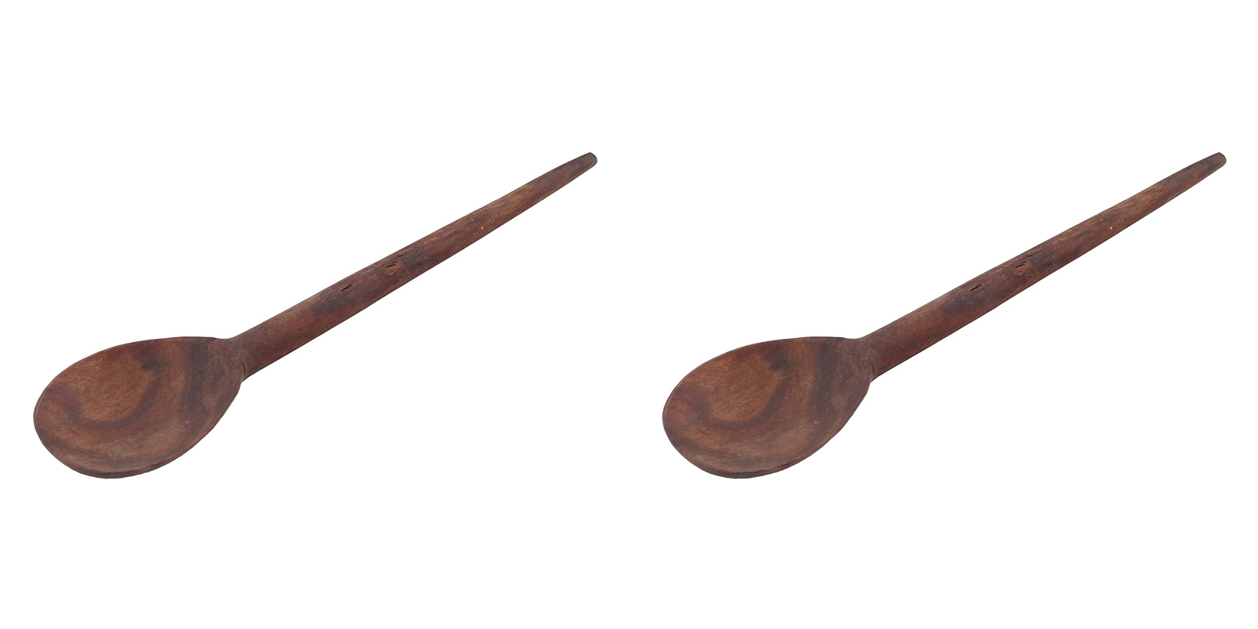 N HANDICRAFT HUB Handmade Rosewood Table Spoon, 2-Piece, Clear, NHH_22