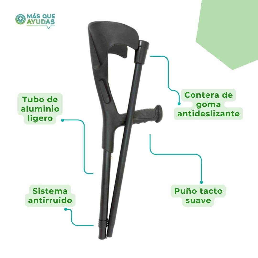 Muleta plegable Funkrutch plegable rosa oscuro – muleta de antebrazo colorido rosa – muletas para diversión con puntas antideslizantes para muletas