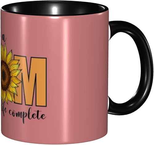 Being A Mom Make My Life Complete Coffee Mug,Mom Mugs Tea Cups Coffee Mugs Ceramic Coffee Mug For Women Men Office Home Mother'S Day Gift